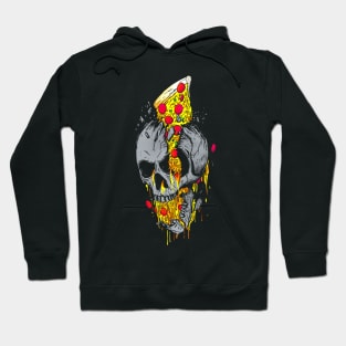 Brain Pizza Skull Hoodie